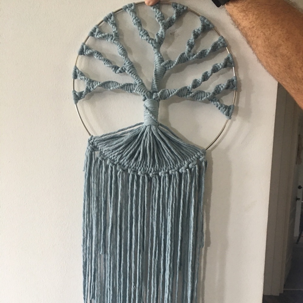 Macrame Tree of Life, 12”x47”, wall hanger